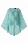 Blusa plissettata color menta senza manichino